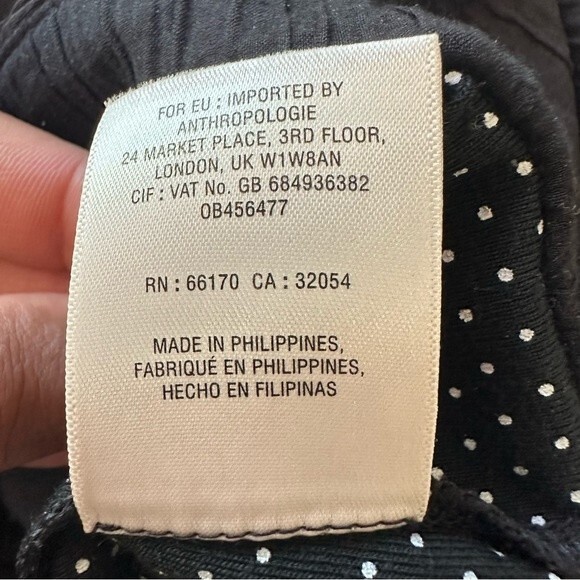 Anthropologie Santa Ana Elevenses Tiered Black Romper XS - Picture 7 of 7